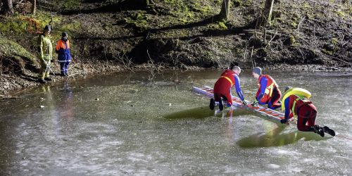 Eisrettungsübung